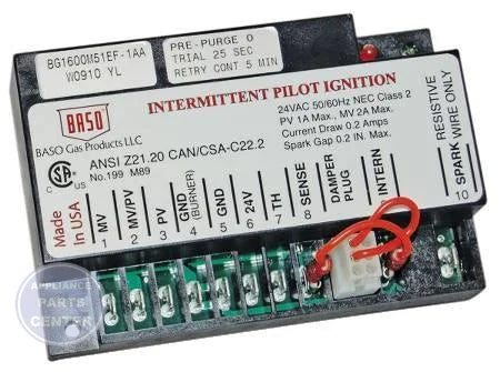 Universal Intermittent Pilot Ignition Control C610U-1CJ - Main view showing 100% shutoff for L37-808 and L39-646 models