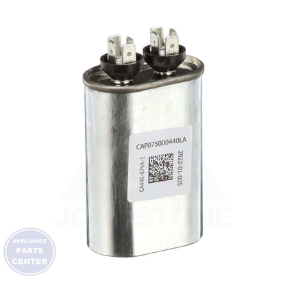 Capacitor 7.5Mfd 370V - Side view with 370V capacity