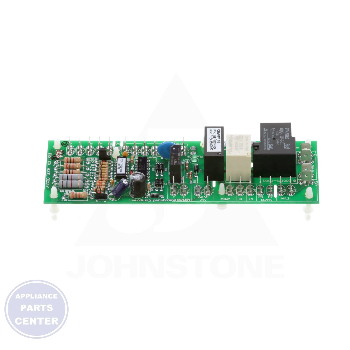 Circuit Board CB201 - Side view with exact measurements