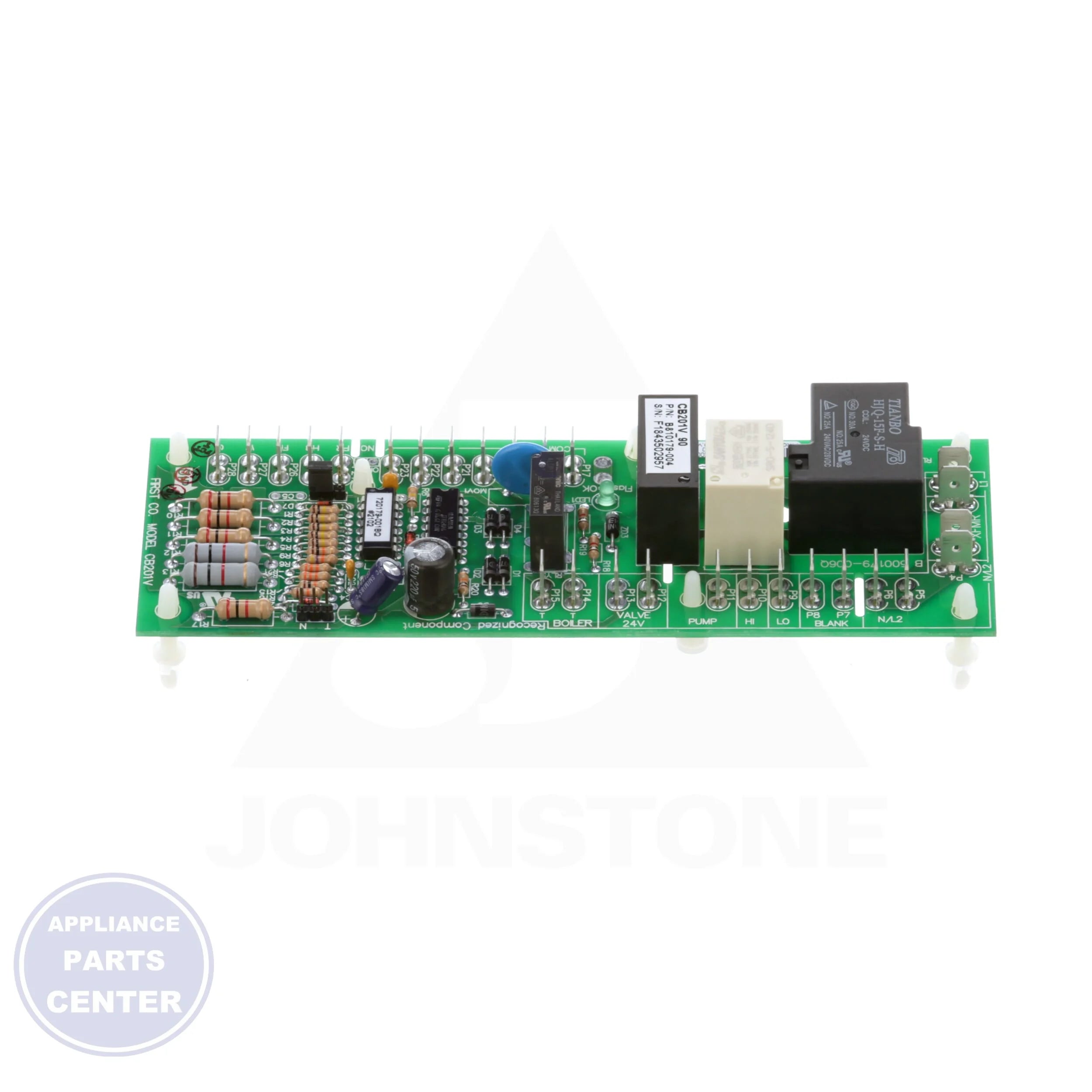 Circuit Board CB201 - Side view with exact measurements
