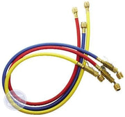 Kobra Charging Hose Set with Ball Valve CCLBV-72 - Main view showing Yellow Red Blue Set for B13-538