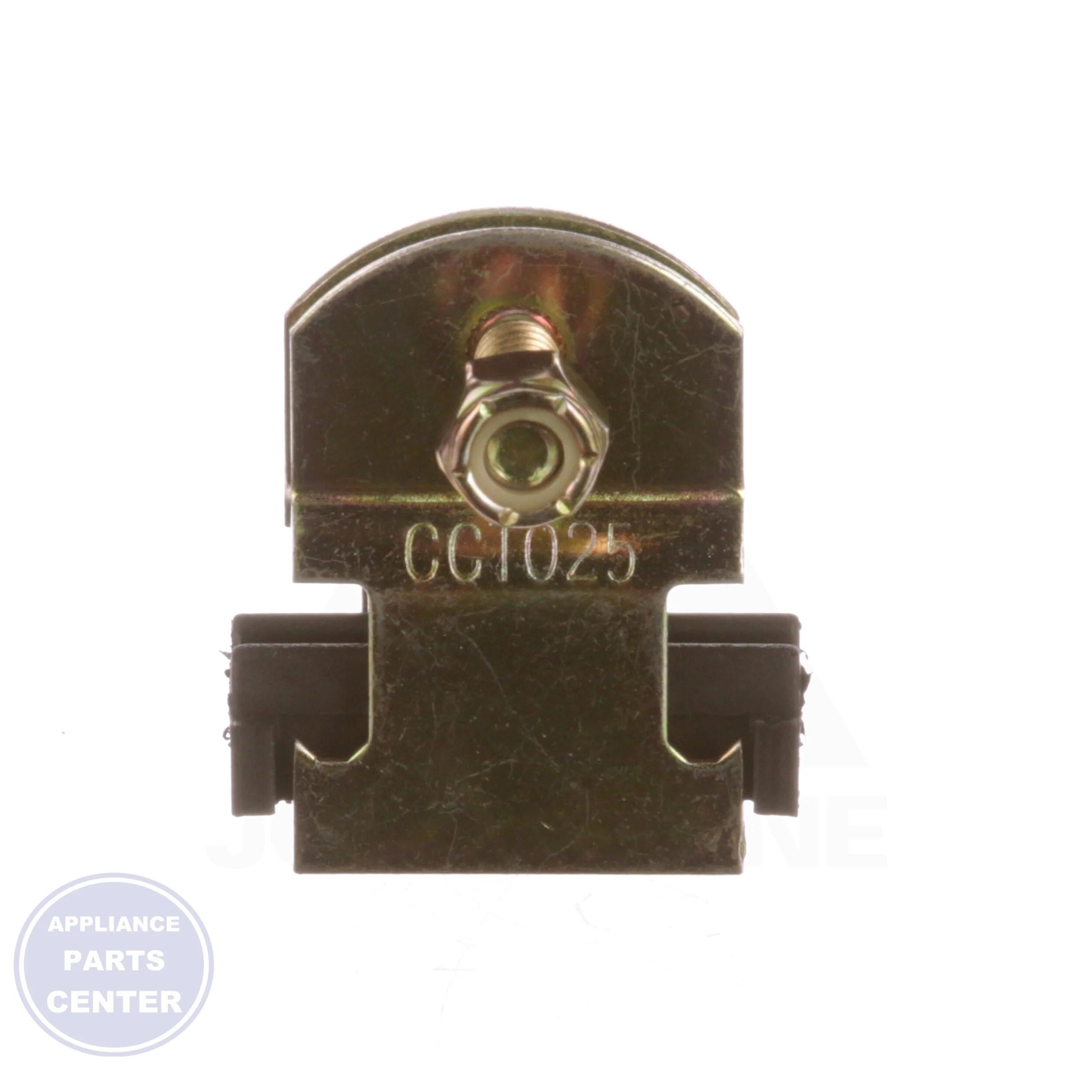 Cushioned Clamp CCT025 - Side view with 1/4" OD tubing specs