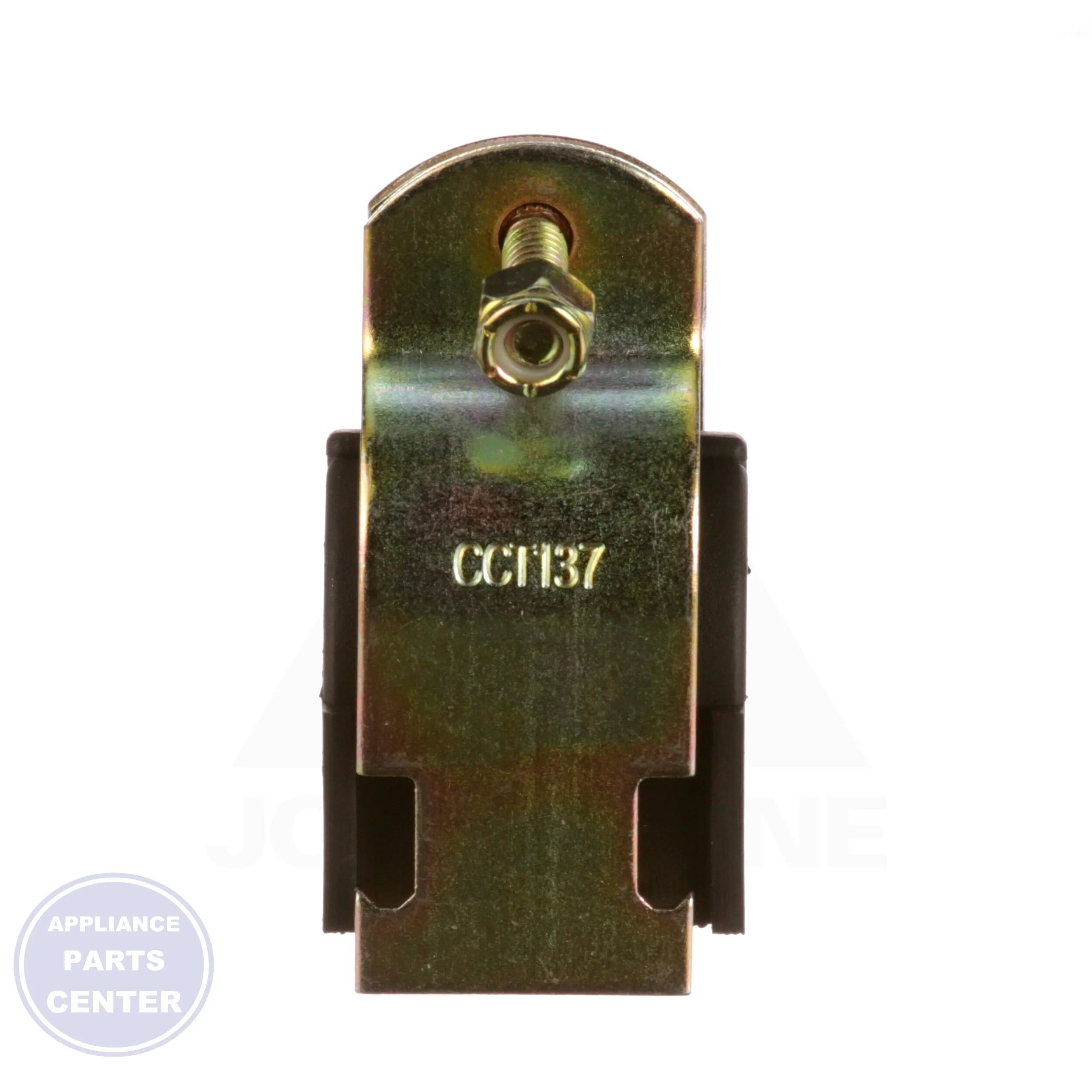 Cushioned Clamp CCT137 - Side view with 1-3/8" OD tubing specs
