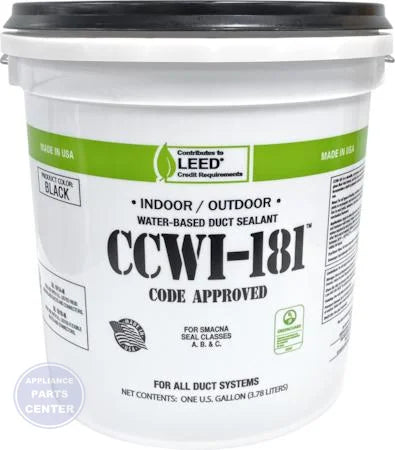 CCW-181-4 Mastic Duct Sealant - Main view showing built-in polyester reinforcement for metal ducts