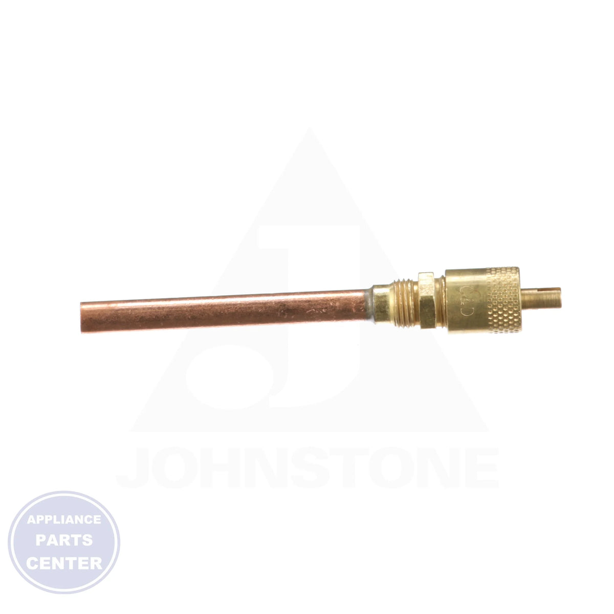 T36 Series Valve with Brazed Copper Tubing CD3604 - Side view with 1/4" O.D. and 5/16" step