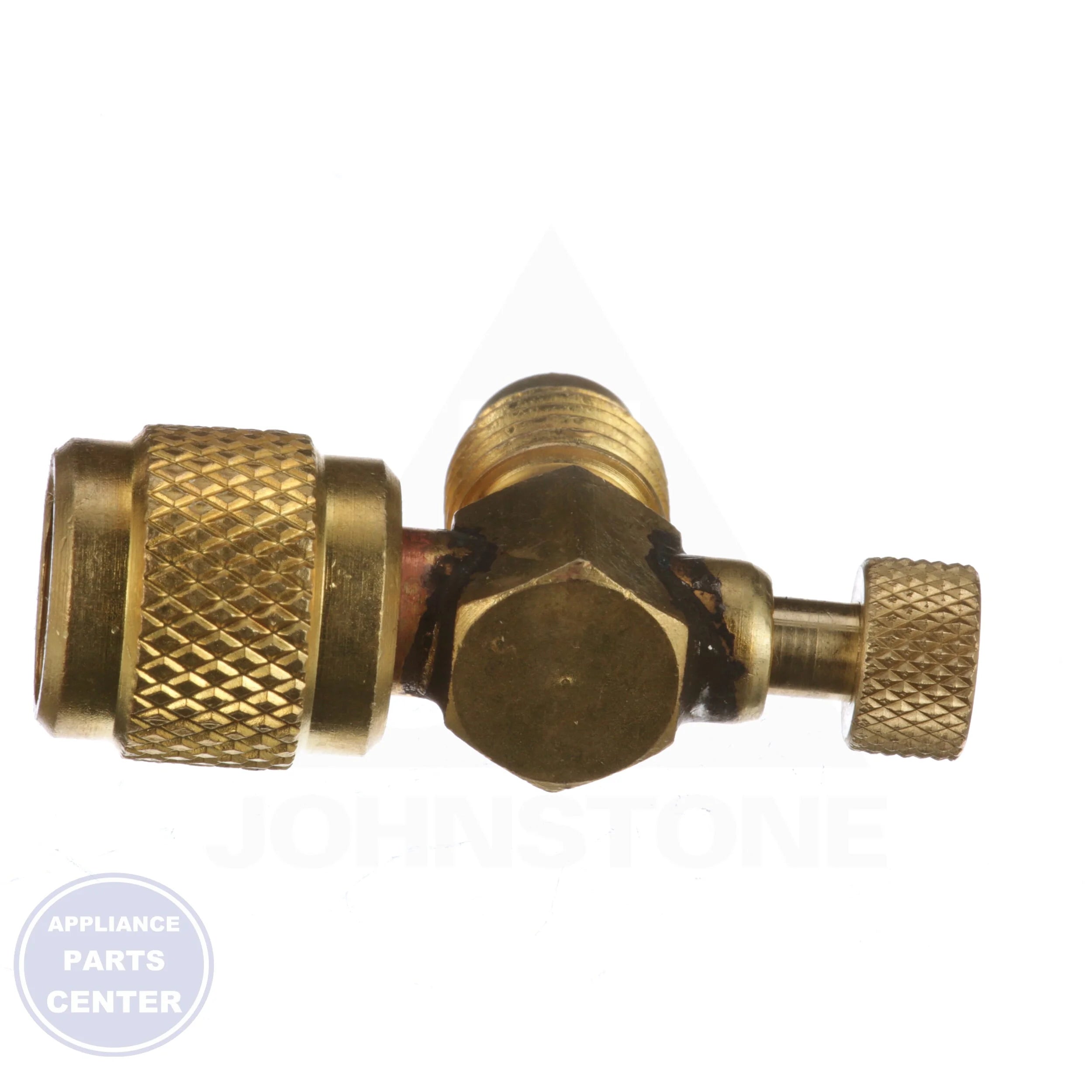 Thumbscrew Core Depressor CD5050 - Side view with 1/4" flare fitting specs