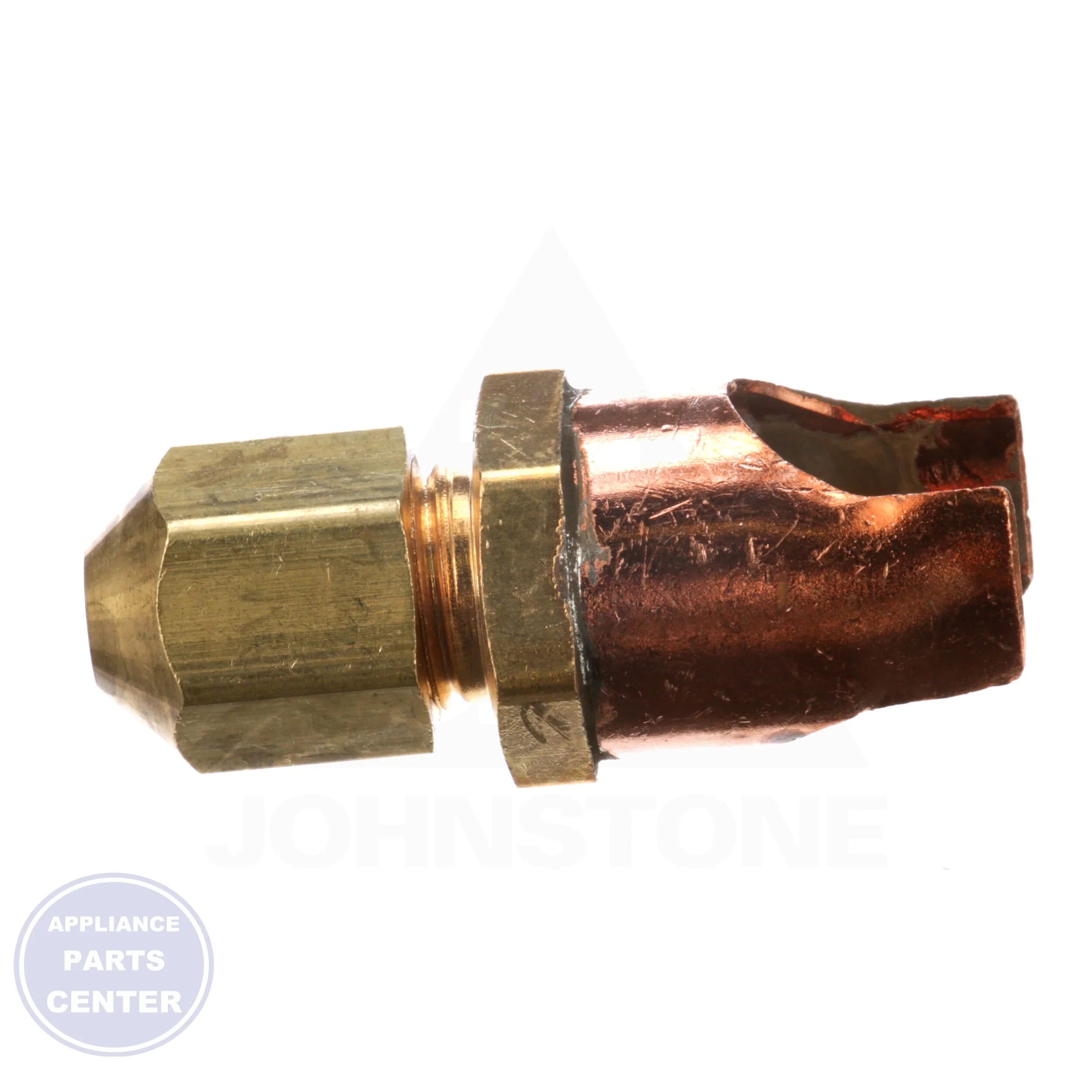 Copper To Copper Line Tap Valve CD5512 - Side view with 1/2" tube fitting specs