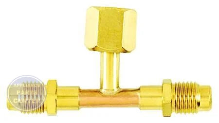 B13-513 "T" Valve CD9602 - Main view showing brass valve depressor for secure connections
