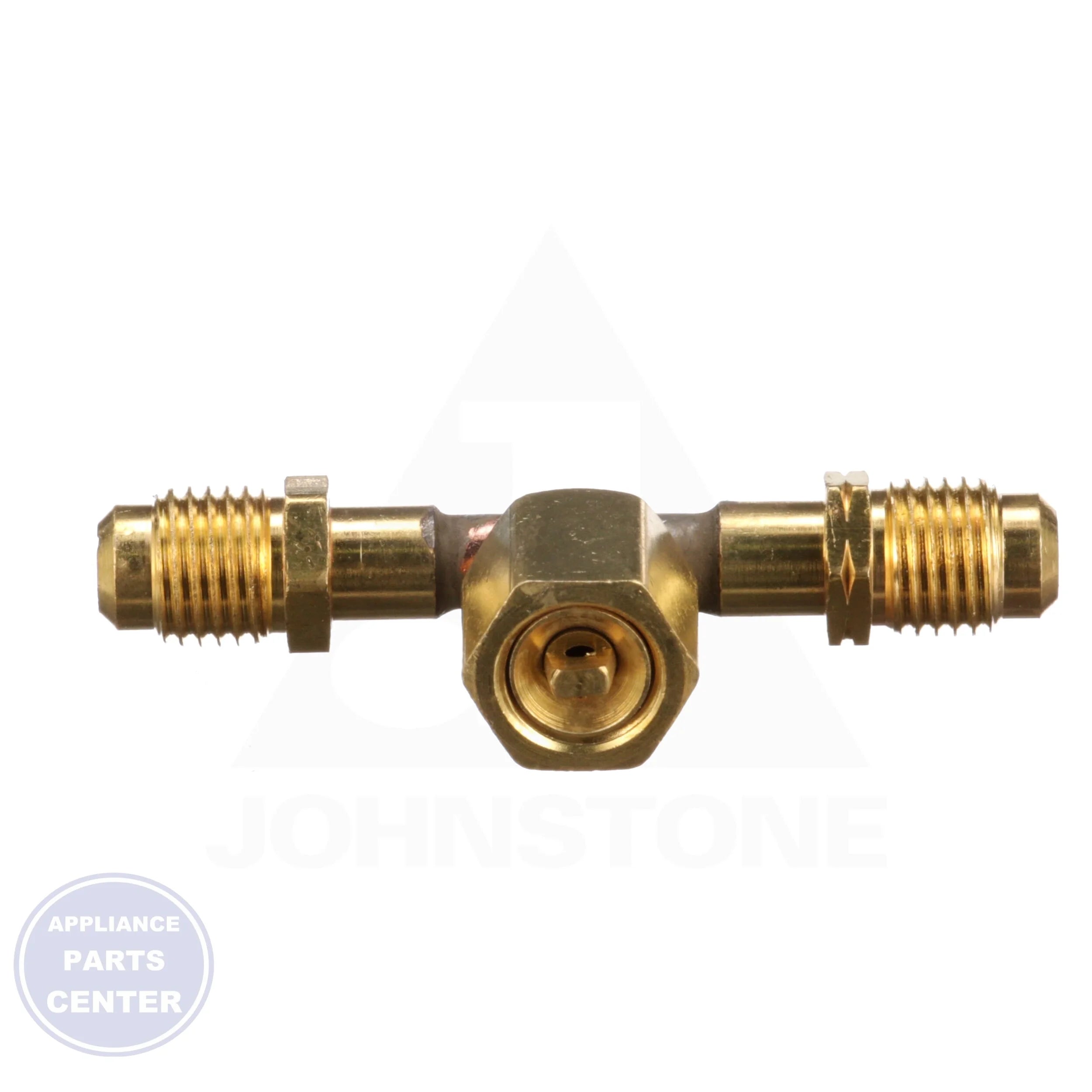 "T" Valve CD9602 - Side view with 1/4" precise measurements