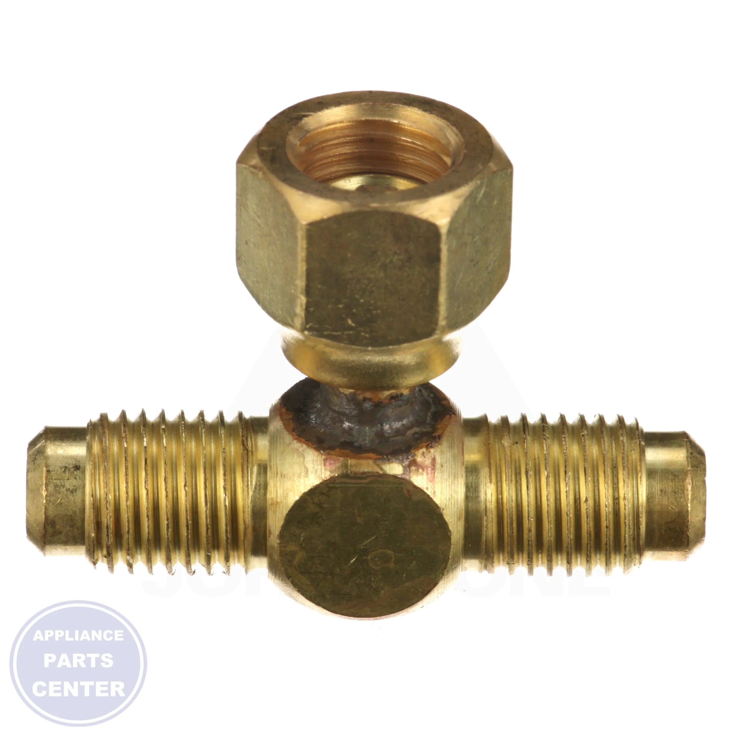 "T" Valve CD9603 - Side view with 1/4" specs