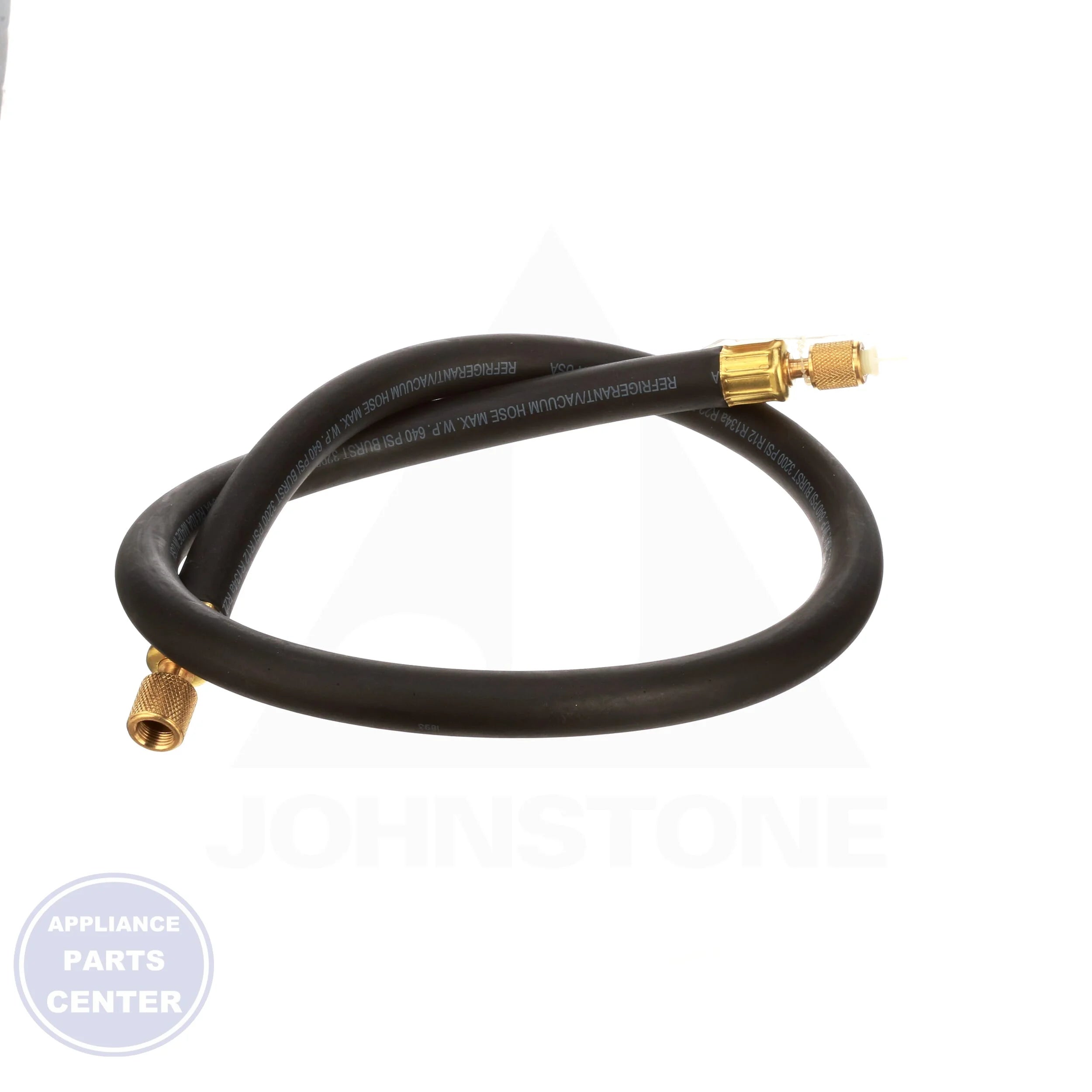 Heavy-Duty Evacuation/Charging Hose CL264-48 - Side view with 1/2" diameter and 4' length