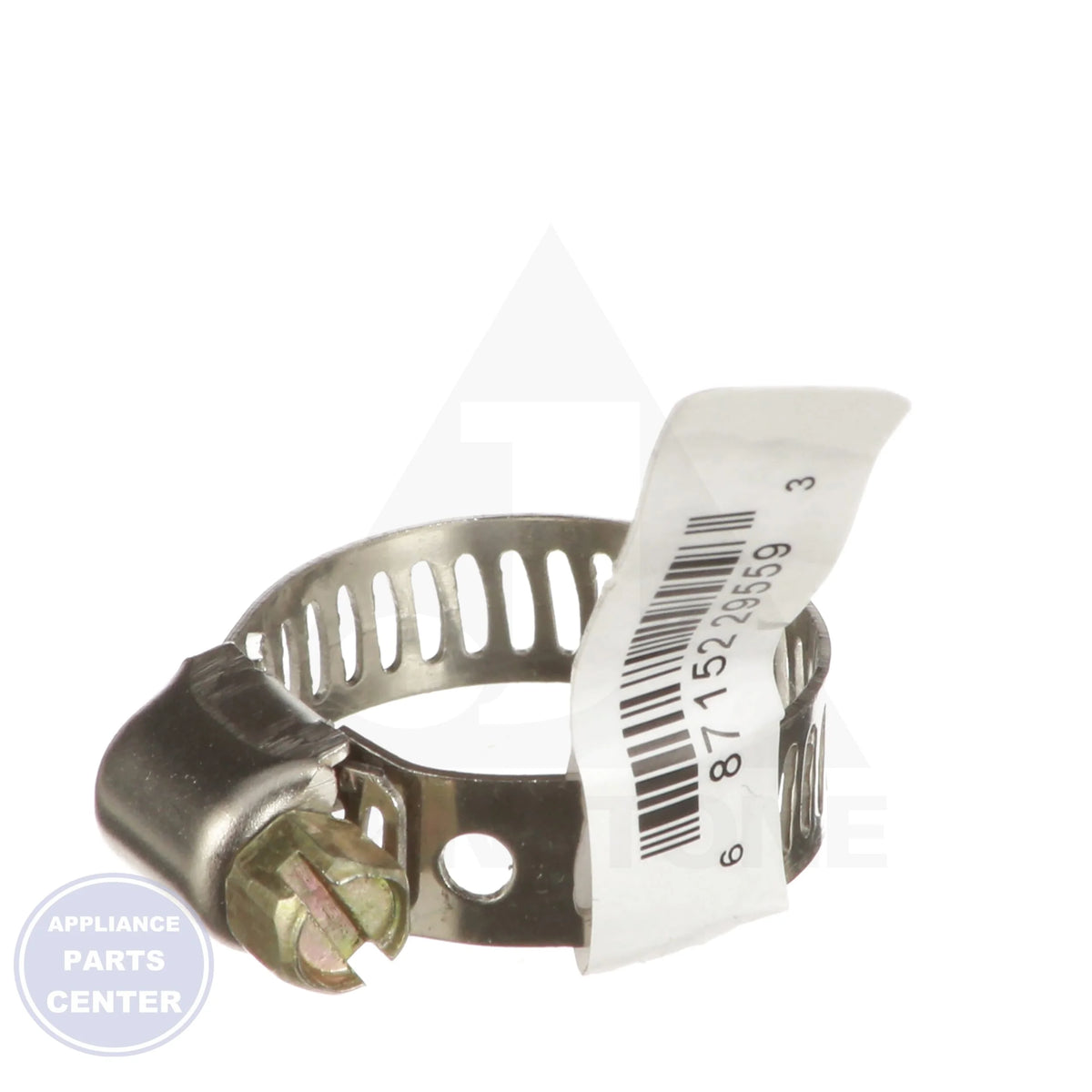 Hose Clamp CL6H - Side view with 7/16" to 25/32" diameter specs