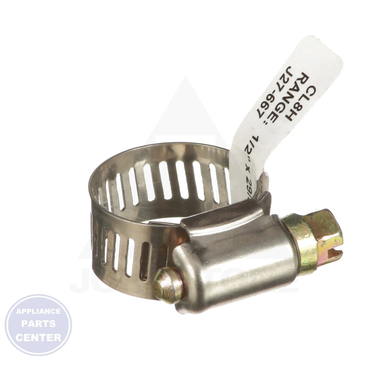 Hose Clamp CL8H - Side view with 1/2" - 29/32" specifications