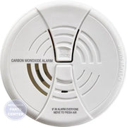 [Brand] CO250B CO Alarm - Main view showing replaceable battery for [specific models]