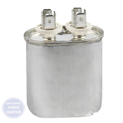 SUPCO SINGLE MOTOR OVAL RUN CAPACITOR 370V 5 MFD - Main view showing capacitor design for specific models