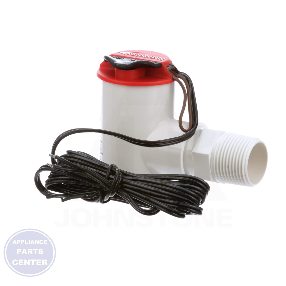CS-2 Condensate Switch - Side view with pipe-mounted elbow specs