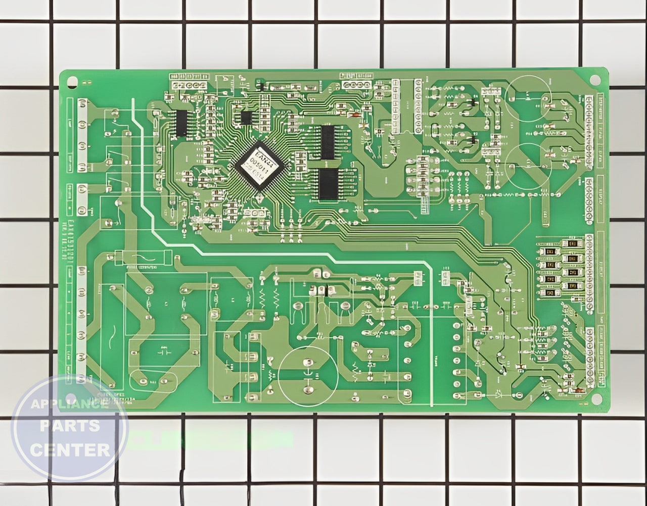 LG REFRIGERATOR MAIN CONTROL BOARD ASSEMBLY CSP30000201 - Detailed view of circuit board technical details