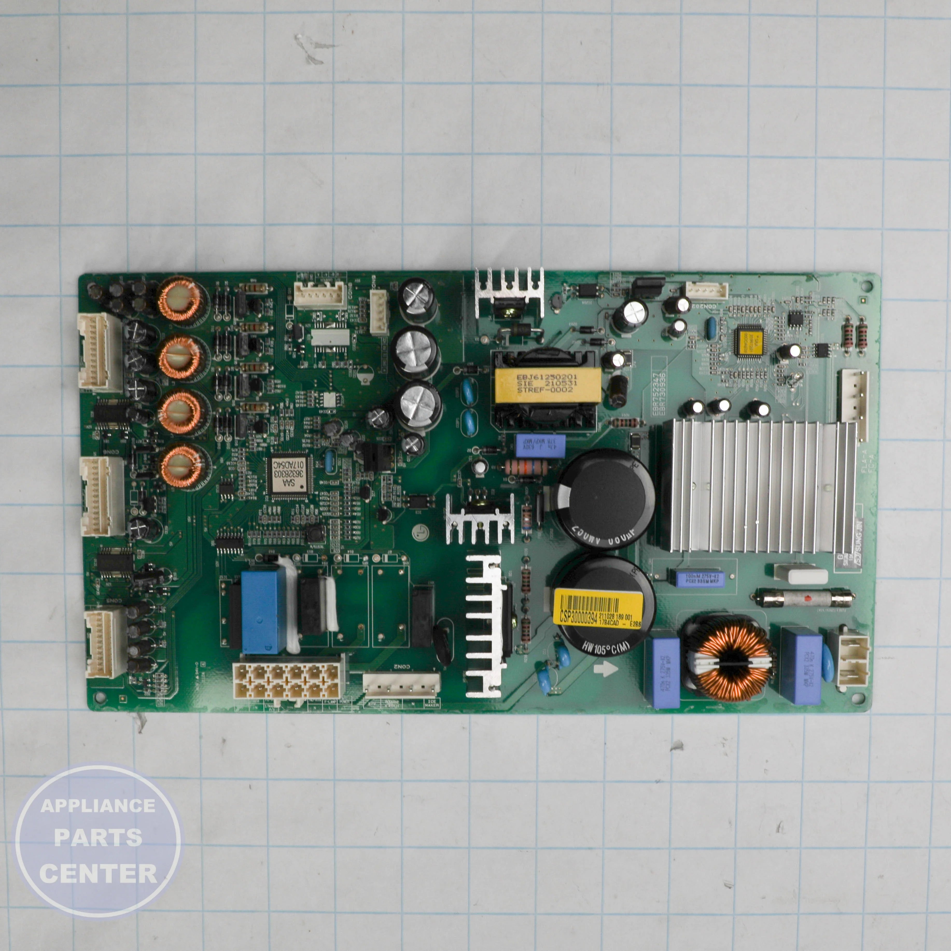 SVC PCB ASSEMBLY,ONBOARDING CSP30000394 - Side view with precise specifications