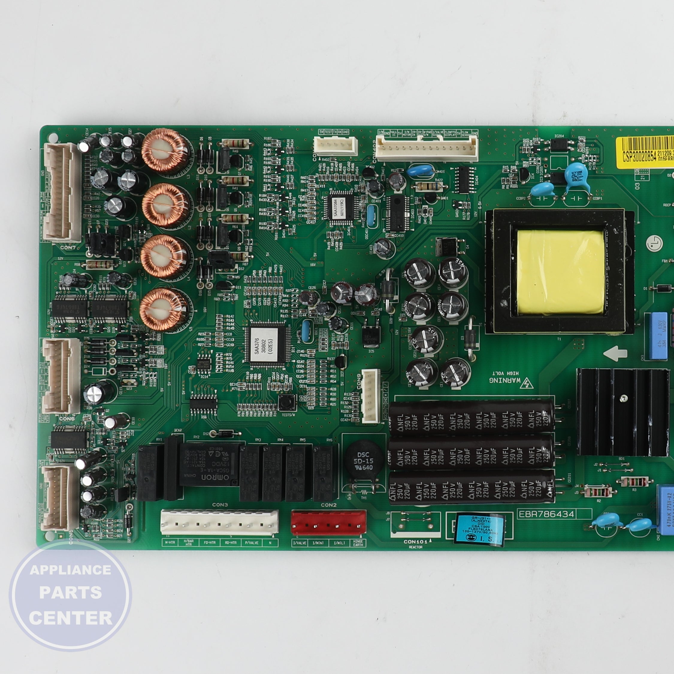 LG SVC PCB ASSEMBLY,ONBOARDING CSP30020854 - Installation in LG XYZ model showing key mounting points