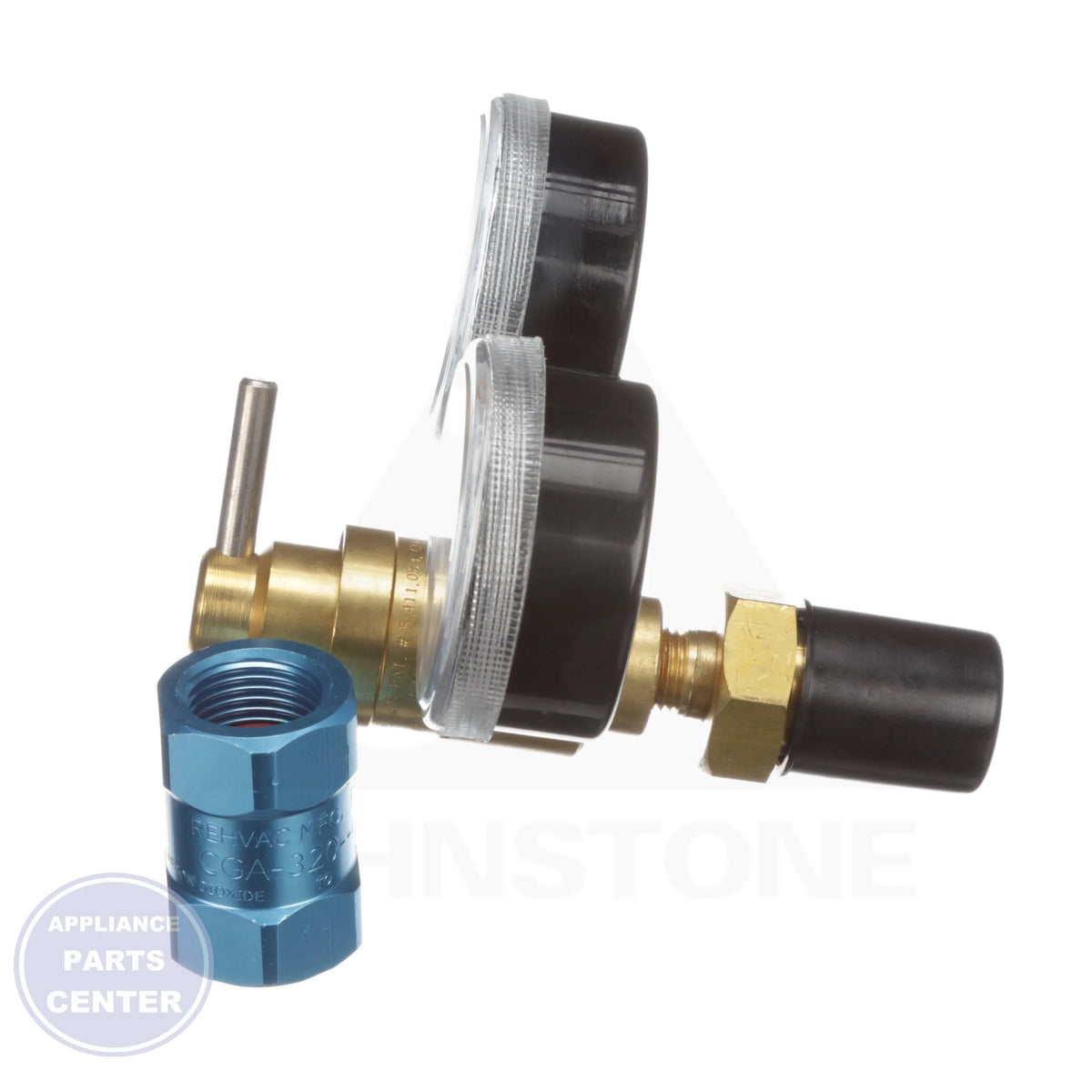 Nitrogen/CO2 Regulator with CO2 Adapter CT-475M - Detailed view of internal bleed-down safety feature
