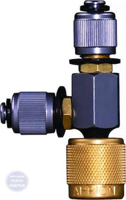 MegaSeal Low-Loss Charging T-Fitting CTEE14 - Main view showing low-loss feature for Carrier Trane Lennox models