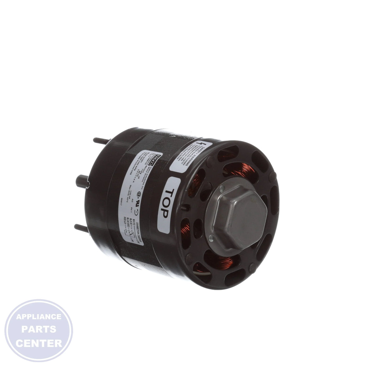 Replacement Fan Motor D1061 - Detailed view of 2-3/4" shaft length