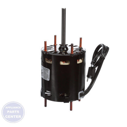 Fan Motor D1126 - Side view with precise 5 x 5 x 5 inches measurements