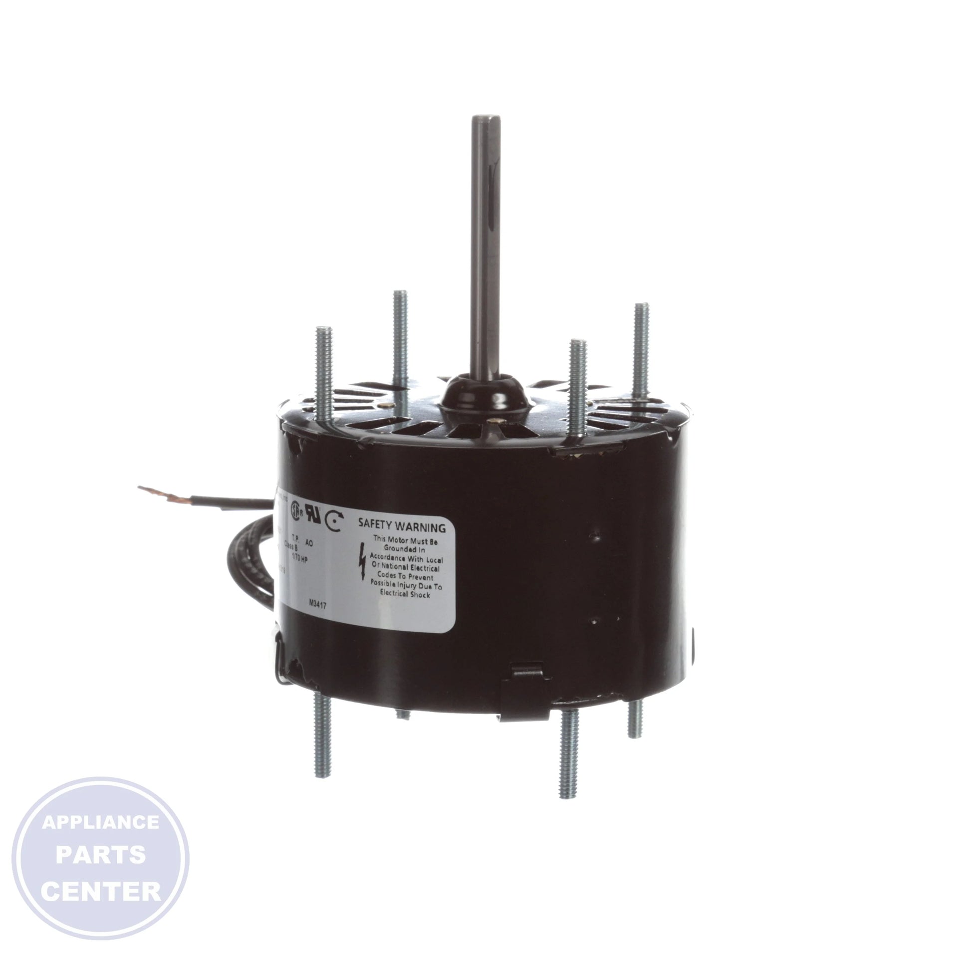 Open Ventilated Motor D120 - Detailed view of 1500 RPM speed