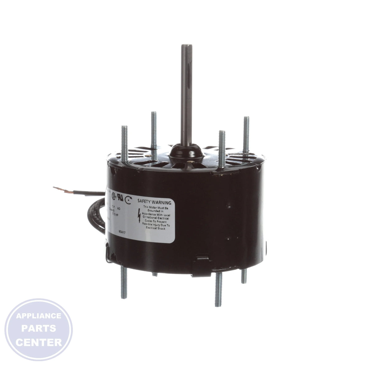 Open Ventilated Motor D120 - Detailed view of 1500 RPM speed