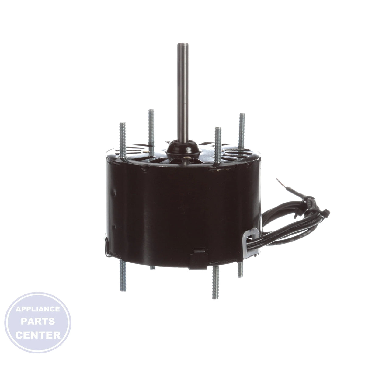 Open Ventilated Motor D120 - Side view with 1/70 HP and 115 volts specs