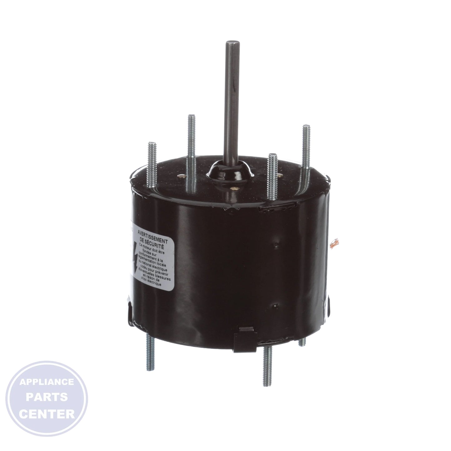 Totally Enclosed Air Over Motor D124 - Side view with 1/50 HP and 1500 RPM specs