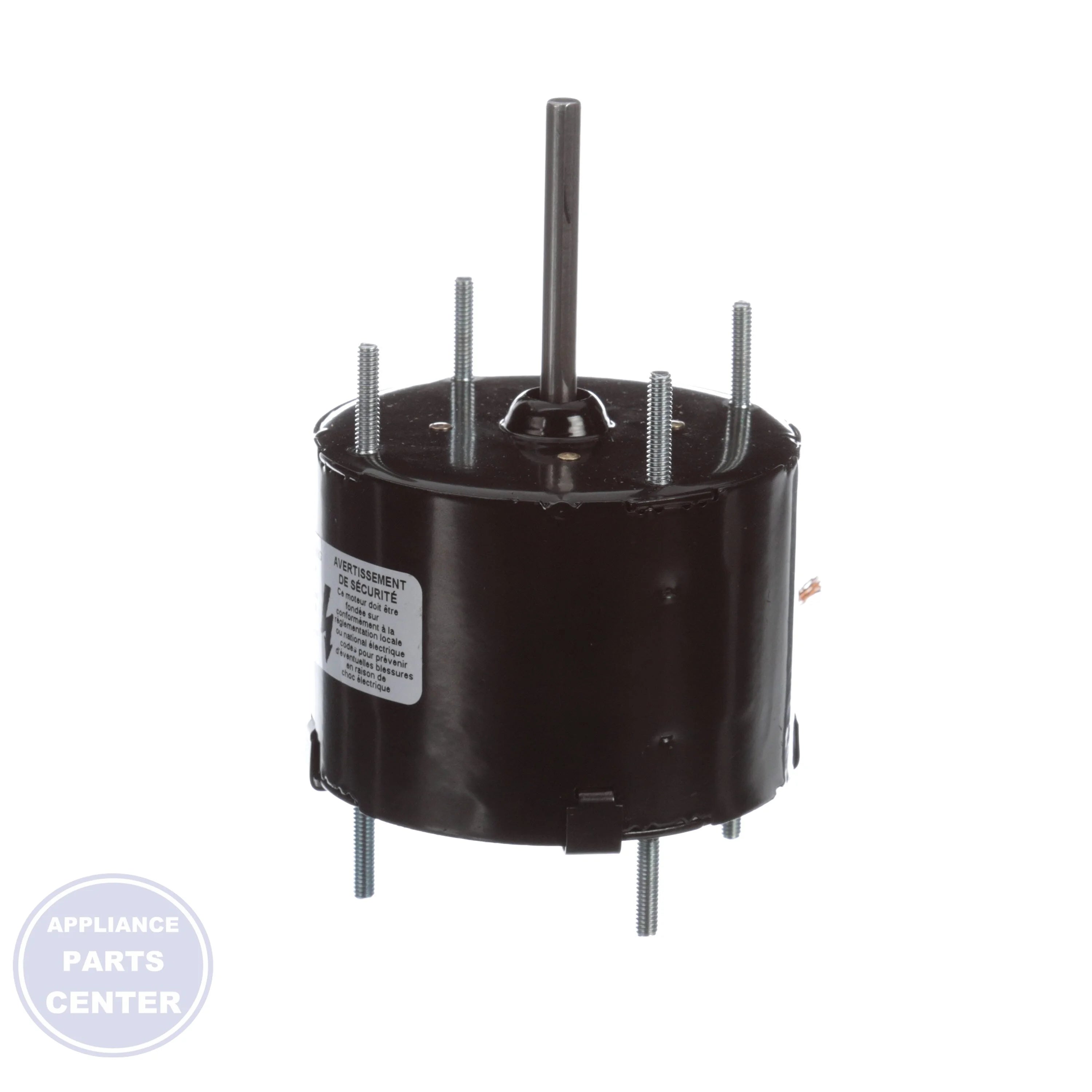 Totally Enclosed Air Over Motor D124 - Side view with 1/50 HP and 1500 RPM specs