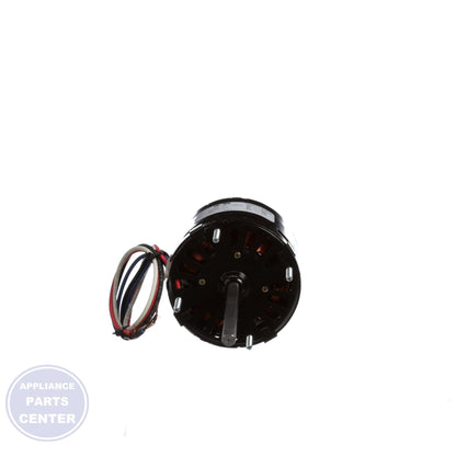 Open Ventilated Motor D128 - Detailed view of thermal overload protector and 5/16" shaft diameter