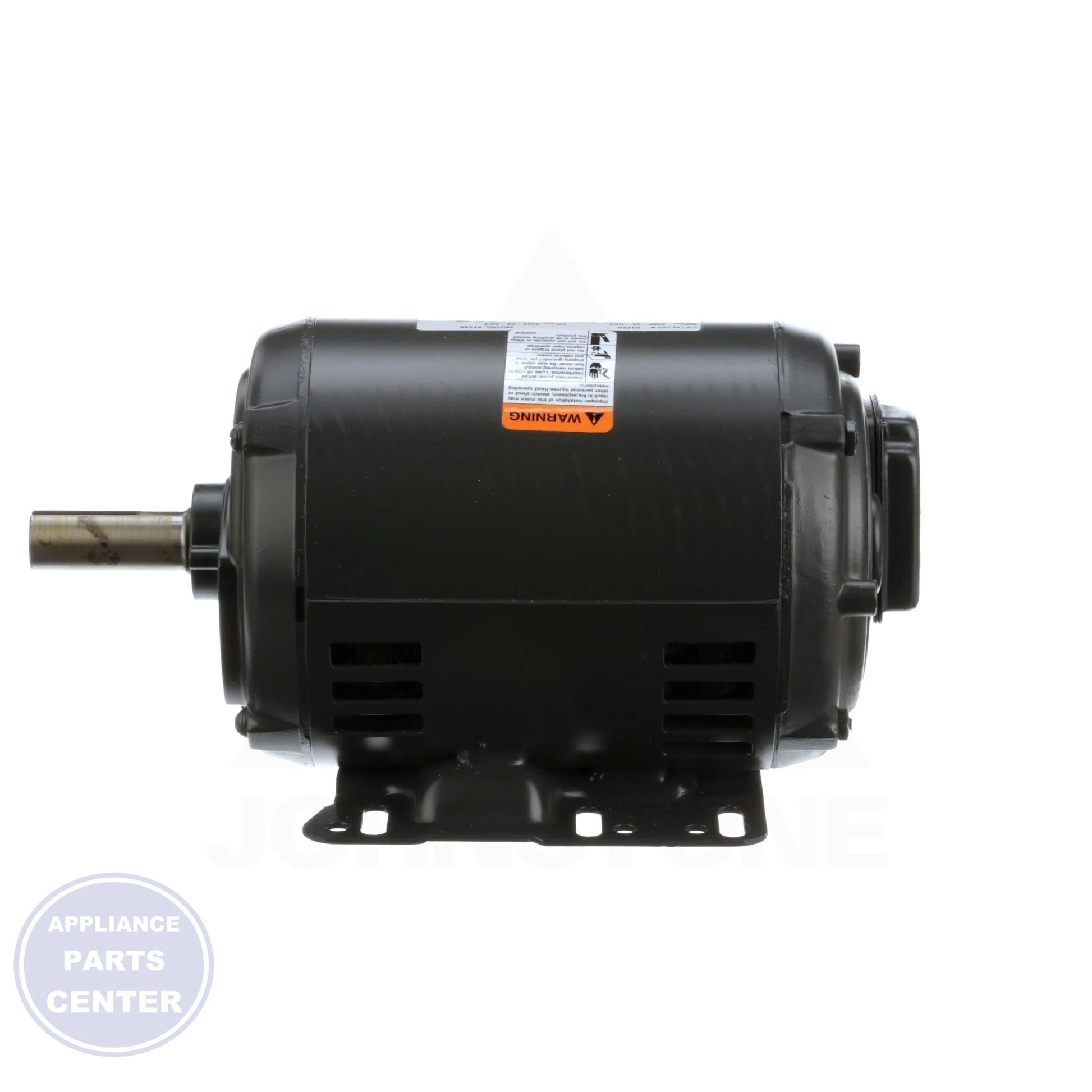 Three-Phase Open Dripproof Motor NEMA Premium Efficiency Motor D1P2D - Side view with 1 HP output and 7/8'' diameter shaft