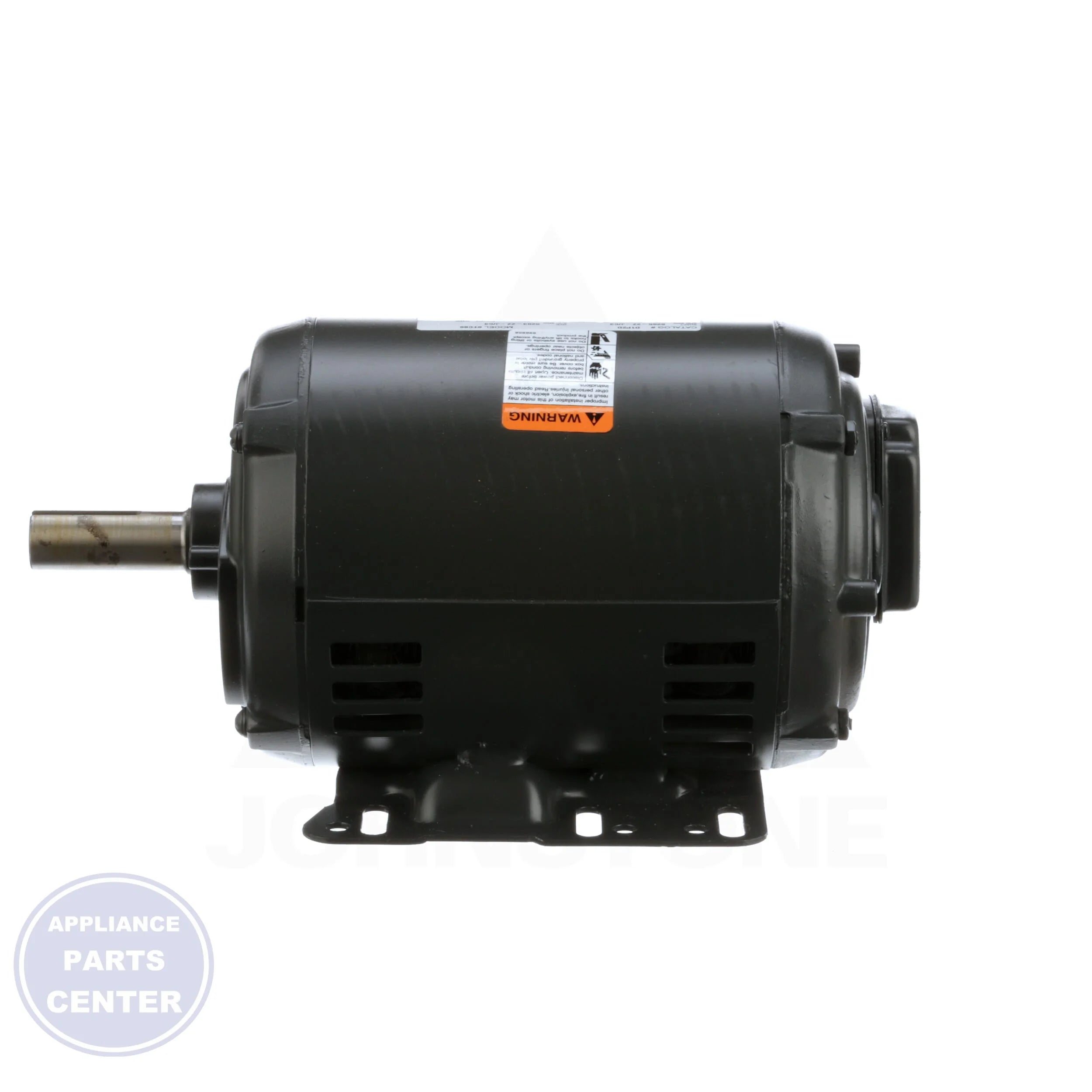 Three-Phase Open Dripproof Motor NEMA Premium Efficiency Motor D1P2D - Side view with 1 HP output and 7/8'' diameter shaft