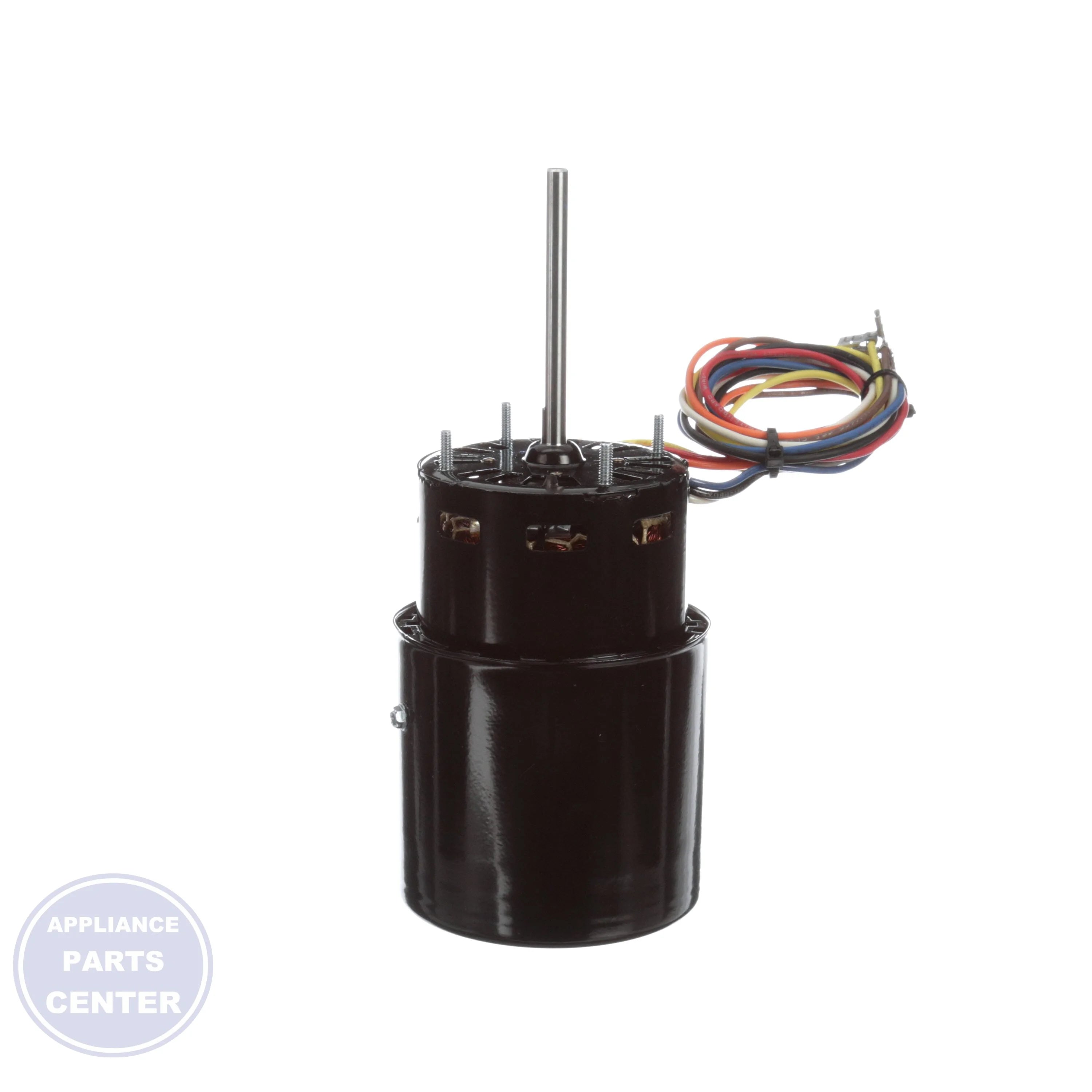 Self Cooled Motor D504 - Side view with 3.3" diameter and 1/8 HP specs