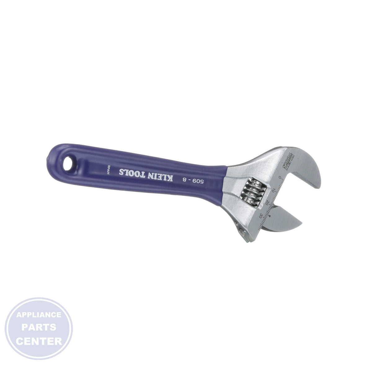8" Extra-Wide Adjustable Wrench D5098 - Side view with 1-1/2'' jaw capacity