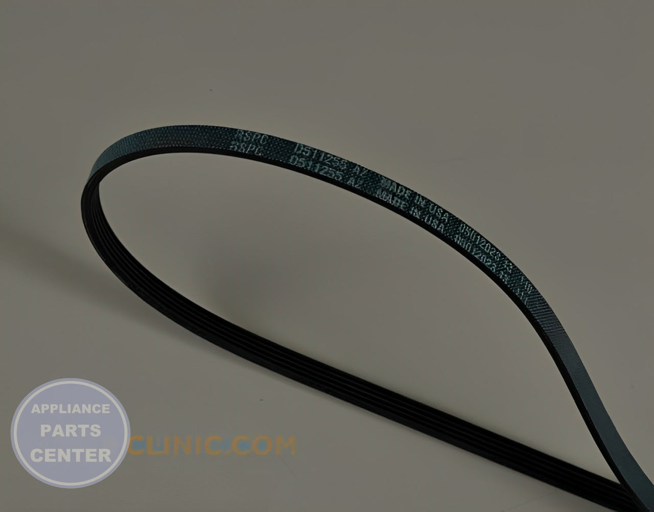 SPEED QUEEN DRYER CYLINDER BELT RUBBER FACE D511255P - Main view showing durable rubber face for SPQ Dryer models