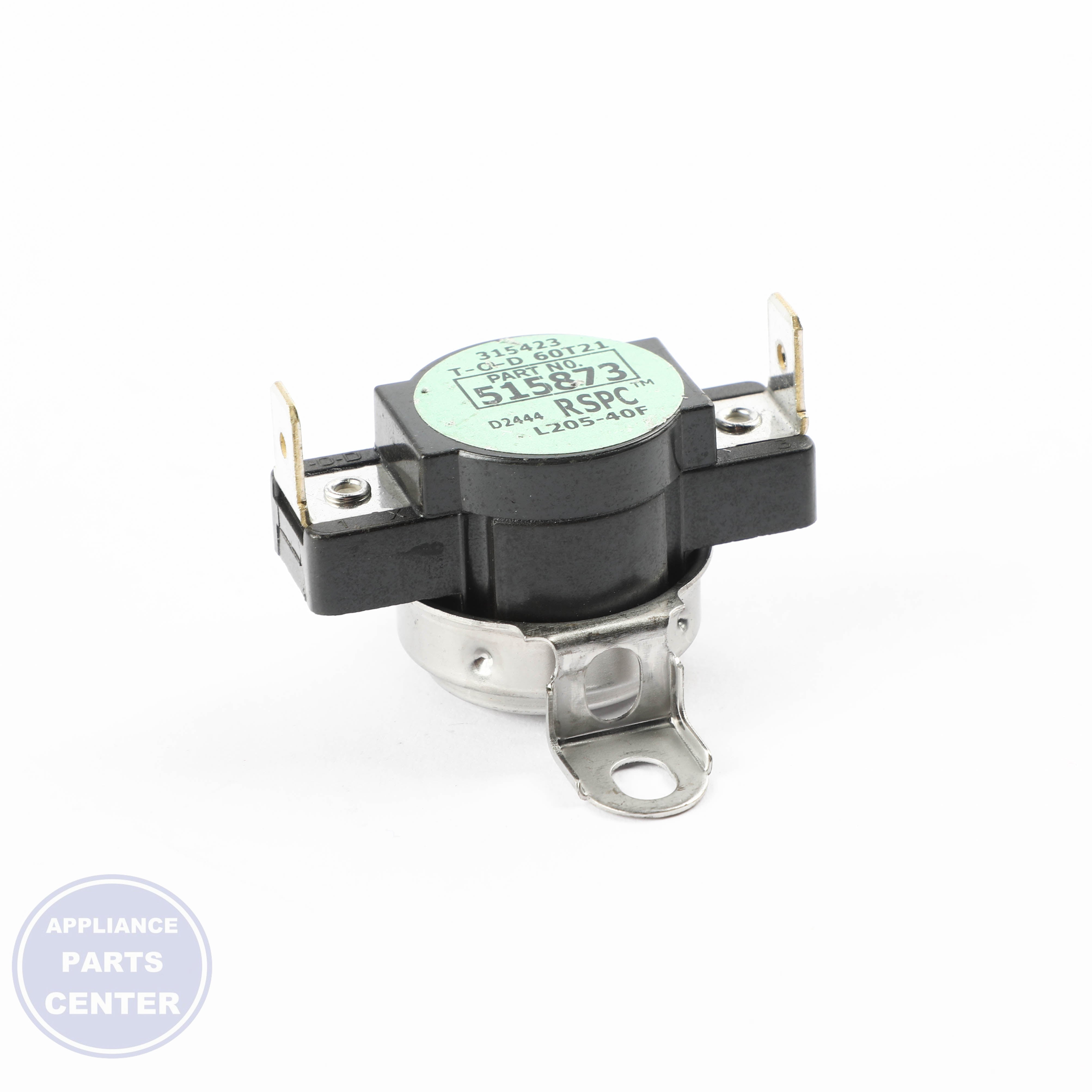 THERMOSTAT,LIMIT-GREEN D515873 - Detailed view of temperature limiting feature