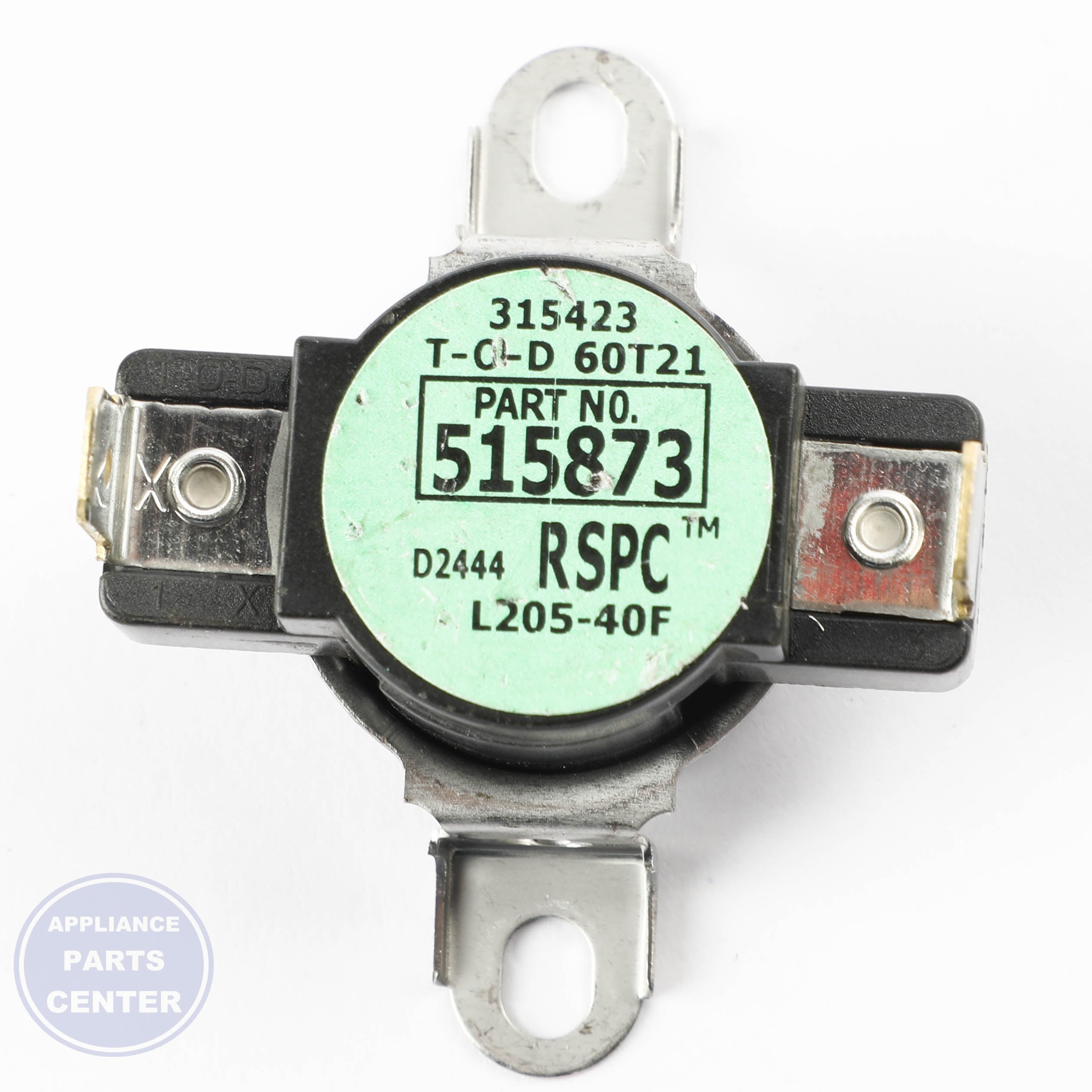 SPE THERMOSTAT,LIMIT-GREEN D515873 - Installation in D510701 showing key mounting points