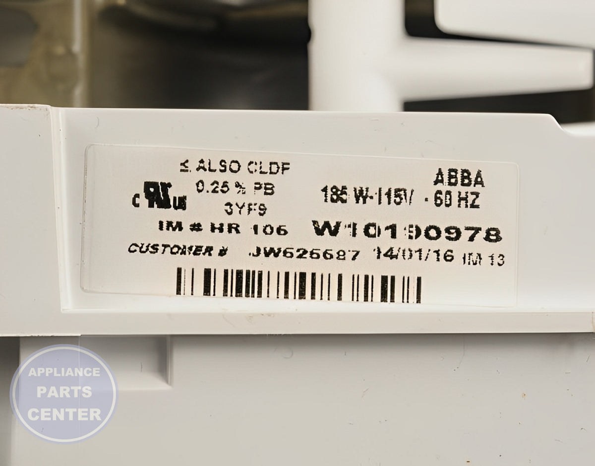 Ice Maker Assembly D7824706Q - Side view with reliable 5 lbs daily ice production