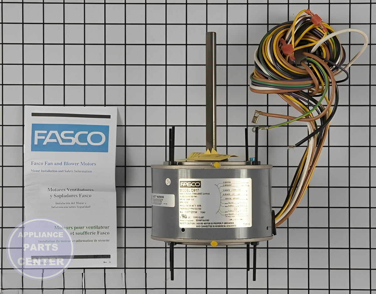 FASCO 5.6" CONDENSOR FAN MOTOR D917 - Main view showing high cooling efficiency for FAS models