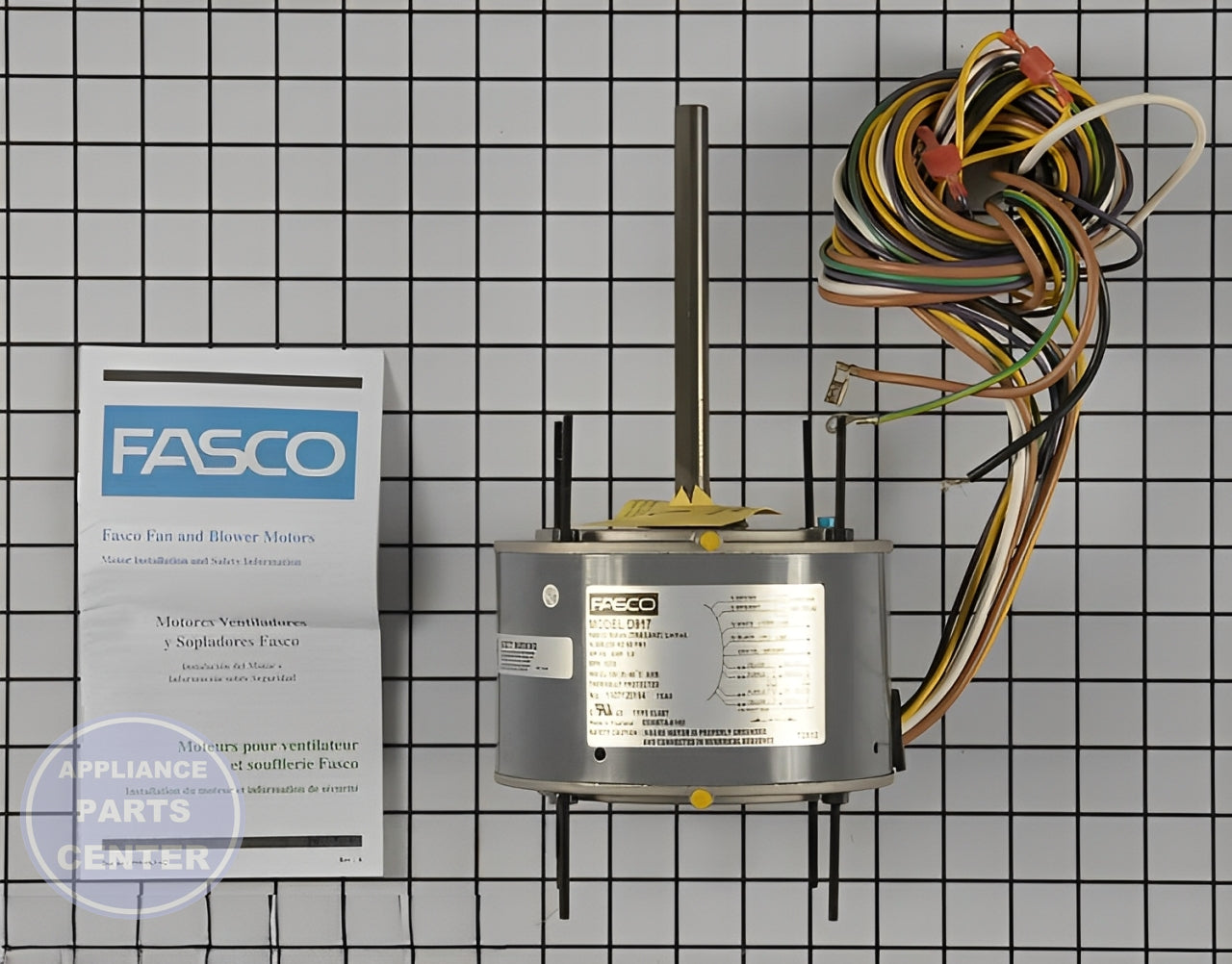 FASCO 5.6" CONDENSOR FAN MOTOR D917 - Main view showing high cooling efficiency for FAS models