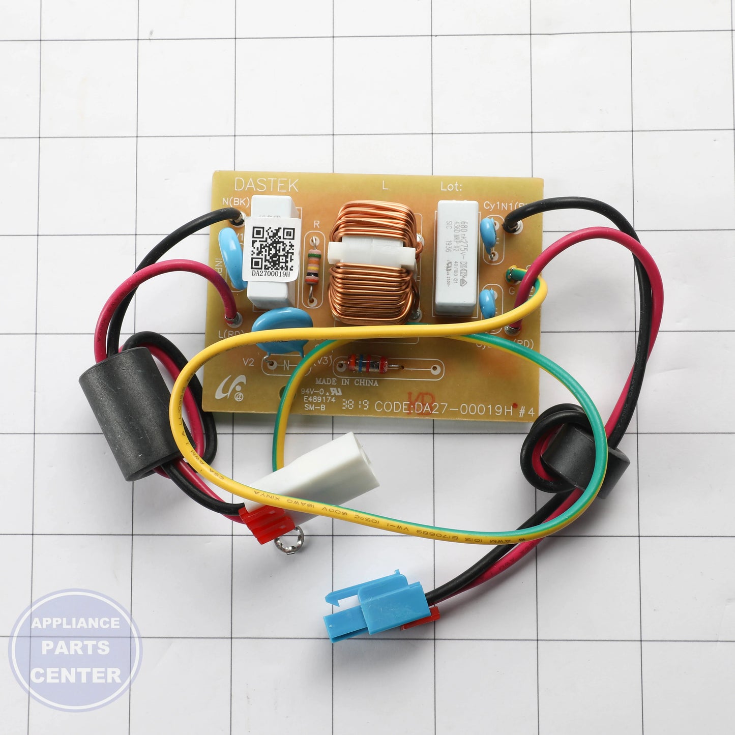COIL FILTER DA27-00019H - Side view with 82*60 dimensions