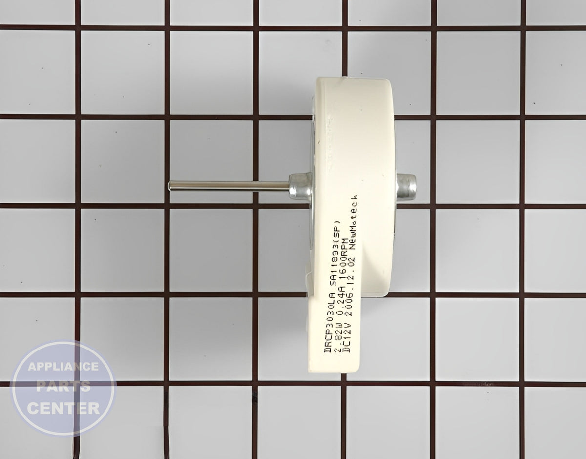 SAMSUNG REFRIGERATOR CONDENSER FAN MOTOR ASSEMBLY DA31-00146B - Main view showing powerful motor for SAMSUNG models