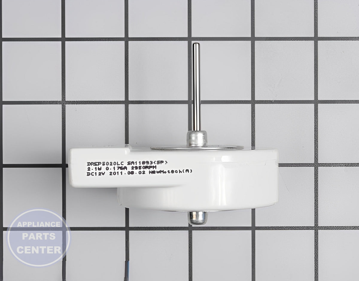 SAMSUNG REFRIGERATOR FREEZER EVAPORATOR FAN MOTOR DA31-00146H - Detailed view of motor specifications
