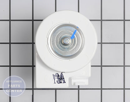 SAMSUNG REFRIGERATOR FREEZER EVAPORATOR FAN MOTOR DA31-00146H - Side view with precise measurements