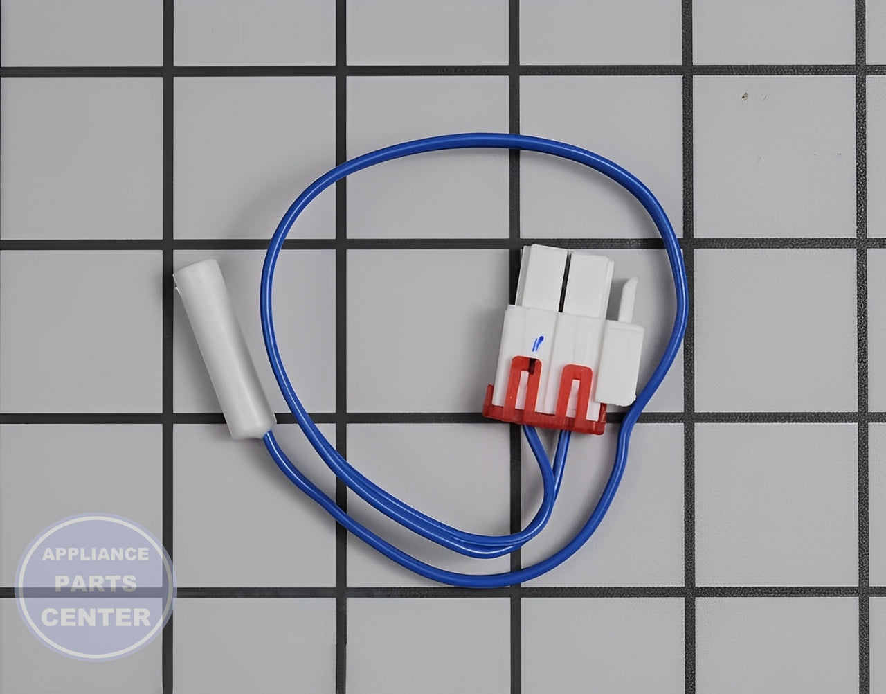 SAMSUNG REFRIGERATOR TEMPERATURE SENSOR DA32-10109W - Detailed view of sensor & thermistor