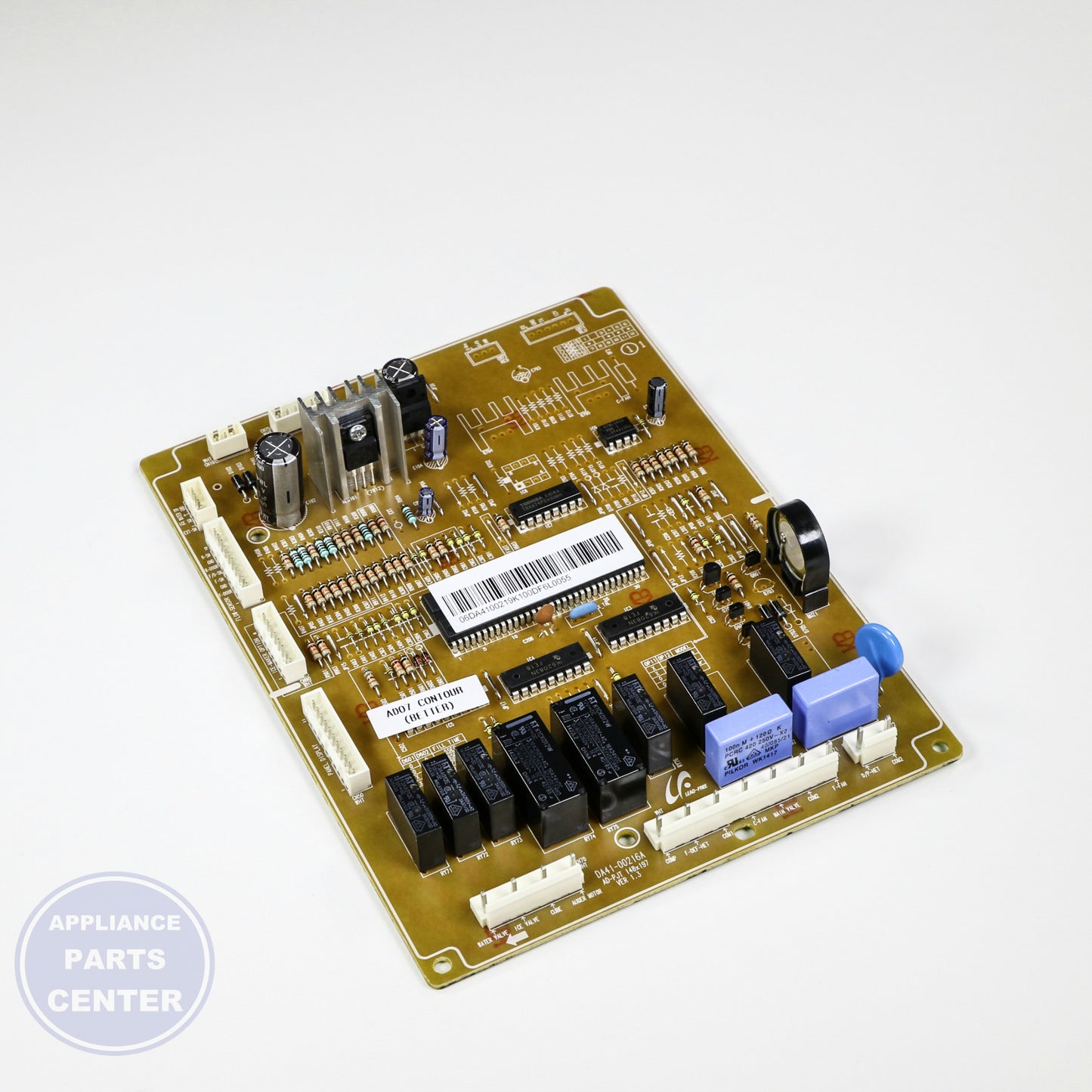ASSY PCB MAIN DA41-00219K - Side view with specific measurements