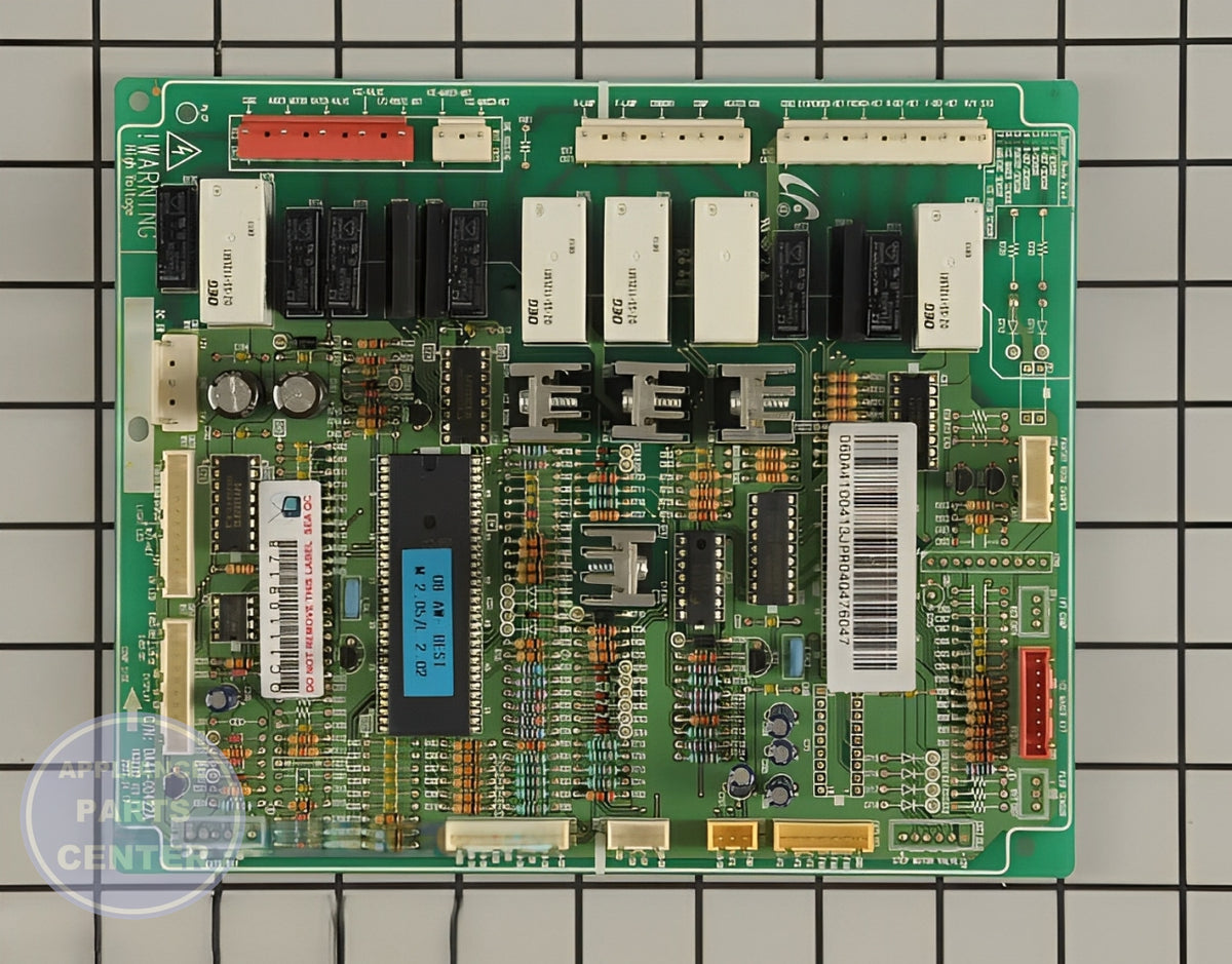 SAMSUNG REFRIGERATOR MAIN PCB ASSEMBLY DA41-00413J - Main view showing Circuit Board & Timer for SMG Refrigerator models